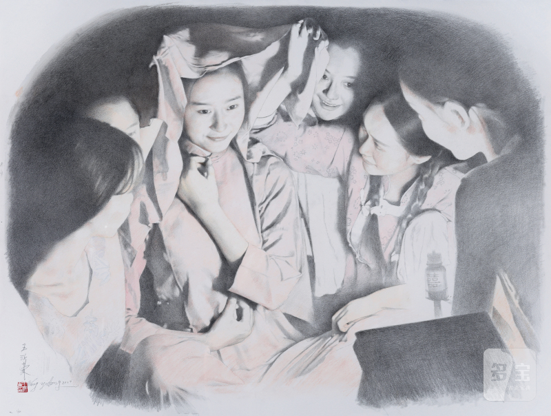 王沂东 WANG YIDONG (b.1955) 红盖头-乡村游戏之二 Bridal Veil - Village Game II - 图2
